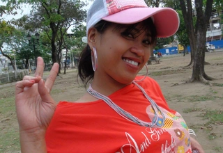 Cute young Filipina in pink hat picked up at the park and fucked by horny western tourist