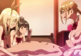 Students have orgy on their first time with hentai BOKU NI KAREM