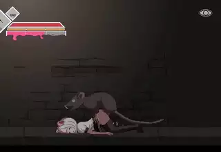 Hentai game cute girl being fucked by a lot of enemies