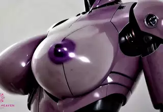 Incredible Sex Robot With her Nice big Tits To Cum On Sex Toy Close up POV AI