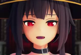 Megumin Konosuba Helltaker Strip Dance MMD