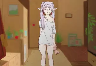Frieren got trapped in sticky cum and was fucked in the ass! Stark,Fern Hentai, Cartoon, Parody !