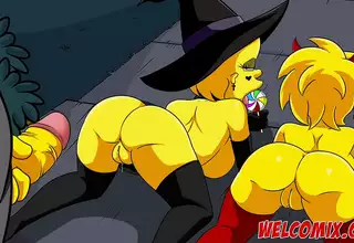 Special Halloween Night! Simpsons Porn! Simptoons!