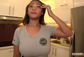 A busty maid receives intimate attention within the luxurious confines of her employer's mansion. She experiences a passionate encounter that leaves her thoroughly satisfied.