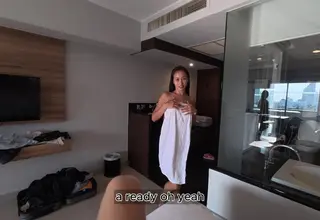 A seduced hotel employee agrees to adventurous anal use during their encounter. The passionate session features multiple positions and concludes with an internal finish.